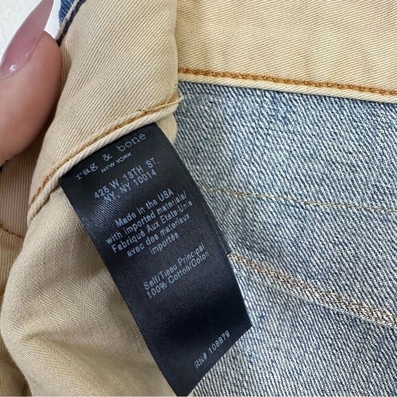 Rag & Bone Engineer Jeans Retro High Rise
Relaxed Loose Taper Ankle Crop Size 24 - Picture 9 of 14